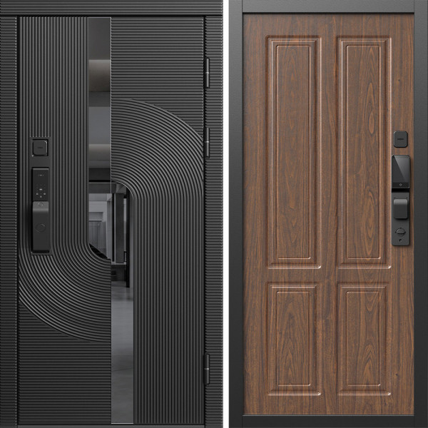 Входная дверь Termo-Door Смарт Фрост - Без серии Орех стандарт