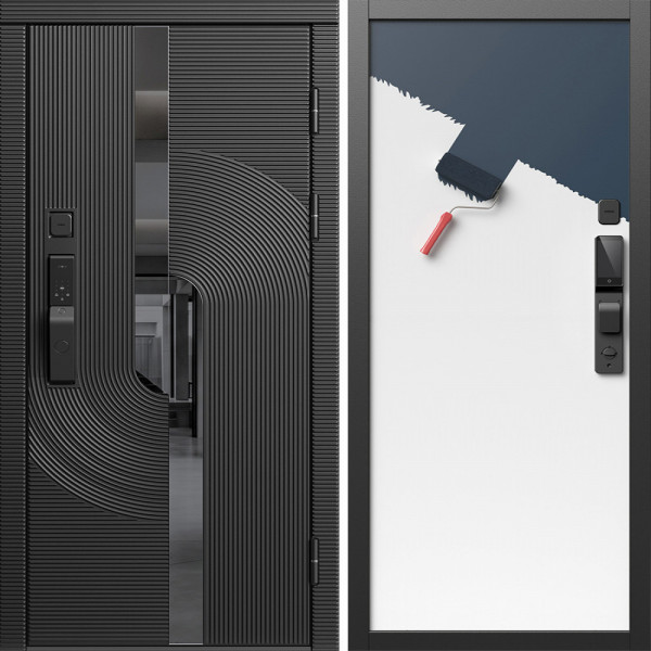 Входная дверь Termo-Door Смарт Фрост - Гладкая Панель Под Покраску (грунт)