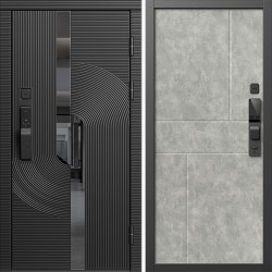 Входная дверь Termo-Door Смарт Фрост - Горизонт бетон светлый