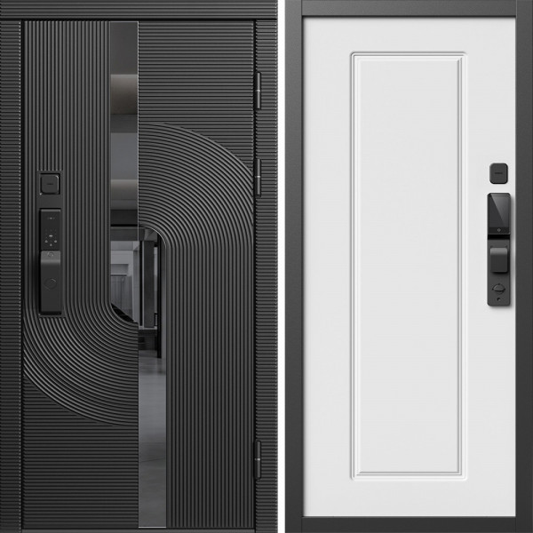 Входная дверь Termo-Door Смарт Фрост - Гранд Белый софт