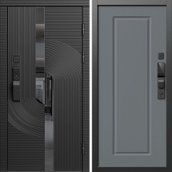 Входная дверь Termo-Door Смарт Фрост - Гранд Grey софт