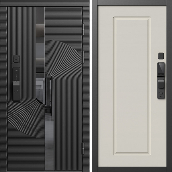 Входная дверь Termo-Door Смарт Фрост - Гранд Слоновая кость