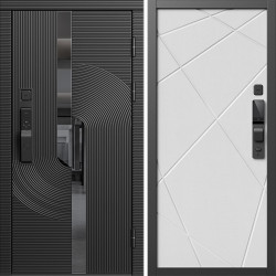 Входная дверь Termo-Door Смарт Фрост - Лучи белый