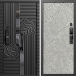 Входная дверь Termo-Door Смарт Фрост - Лучи бетон светлый