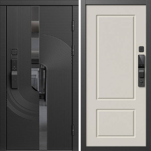 Входная дверь Termo-Door Смарт Фрост - Марсель Слоновая кость
