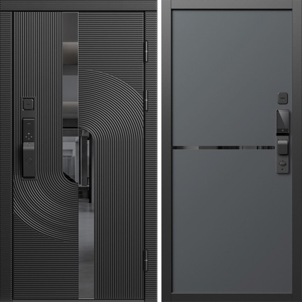 Входная дверь Termo-Door Смарт Фрост - Нео Графит