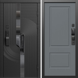 Входная дверь Termo-Door Смарт Фрост - Нео Классика Грей Софт
