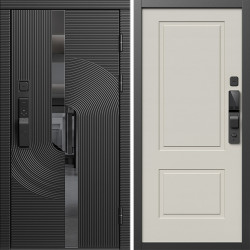 Входная дверь Termo-Door Смарт Фрост - Нео Классика Слоновая Кость