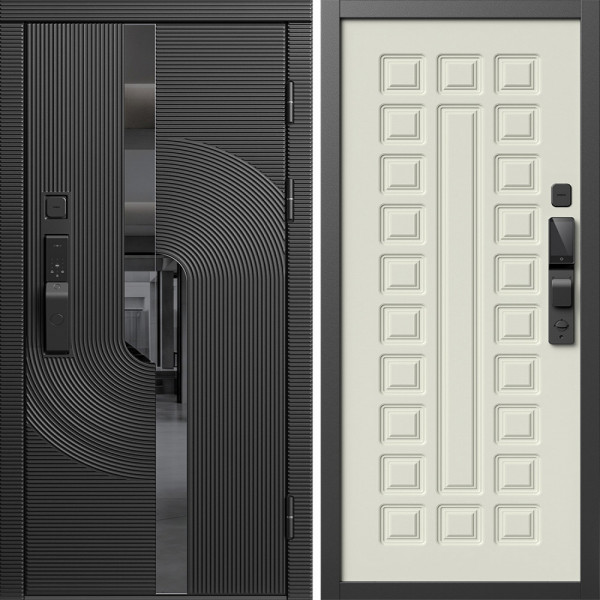 Входная дверь Termo-Door Смарт Фрост - Престиж бежевый матовый