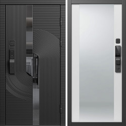 Входная дверь Termo-Door Смарт Фрост - Зеркало белый софт