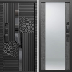 Входная дверь Termo-Door Смарт Фрост - Зеркало бетон темный