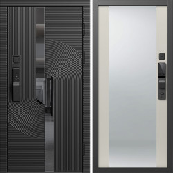 Входная дверь Termo-Door Смарт Фрост - Зеркало Слоновая кость
