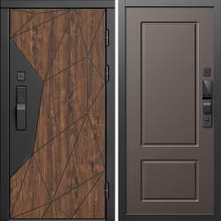 Входная дверь Termo-Door Смарт Геометрия - Марсель Шоколад