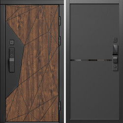 Входная дверь Termo-Door Смарт Геометрия - Нео Black