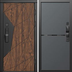Входная дверь Termo-Door Смарт Геометрия - Нео Графит