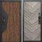 Входная дверь Termo-Door Смарт Геометрия - Плаза Елочка Серая