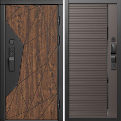Входная дверь Termo-Door Смарт Геометрия - Порте Шоколад