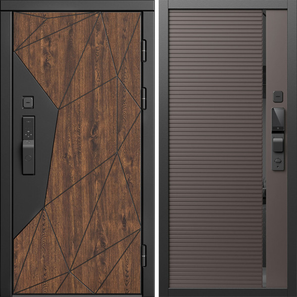 Входная дверь Termo-Door Смарт Геометрия - Порте Шоколад