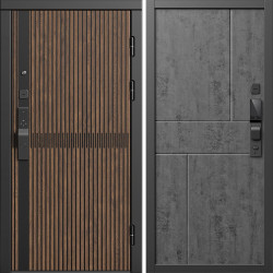 Входная дверь Termo-Door Смарт Граунд Дуб - Горизонт бетон темный