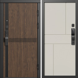 Входная дверь Termo-Door Смарт Граунд Дуб - Горизонт Слоновая кость