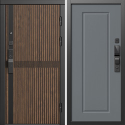 Входная дверь Termo-Door Смарт Граунд Дуб - Гранд Grey софт