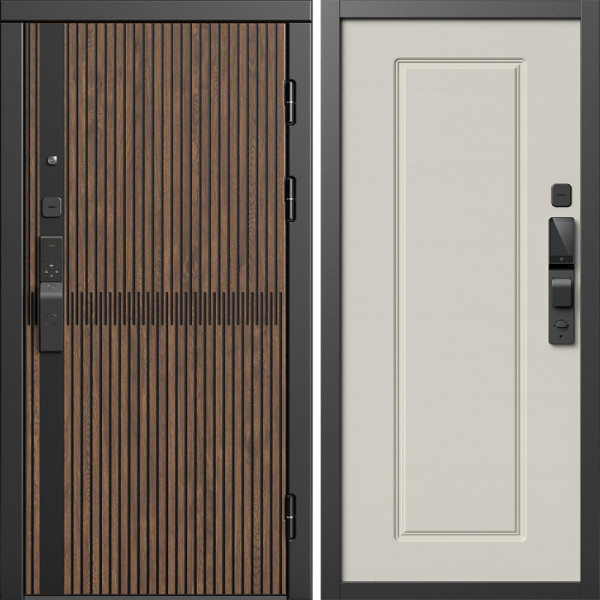 Входная дверь Termo-Door Смарт Граунд Дуб - Гранд Слоновая кость