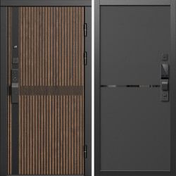 Входная дверь Termo-Door Смарт Граунд Дуб - Нео Black