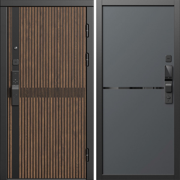 Входная дверь Termo-Door Смарт Граунд Дуб - Нео Графит