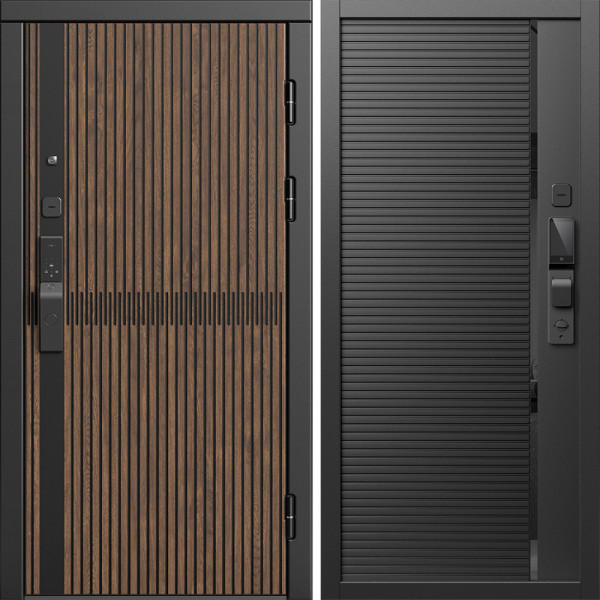 Входная дверь Termo-Door Смарт Граунд Дуб - Порте black