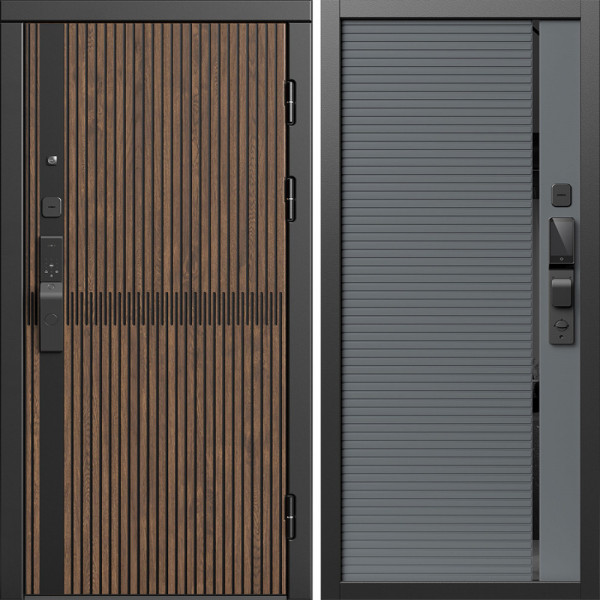 Входная дверь Termo-Door Смарт Граунд Дуб - Порте Grey софт