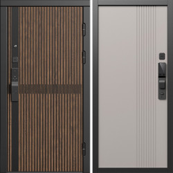 Входная дверь Termo-Door Смарт Граунд Дуб - Страйп Капучино