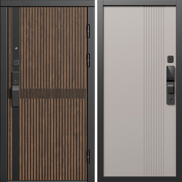 Входная дверь Termo-Door Смарт Граунд Дуб - Страйп Капучино