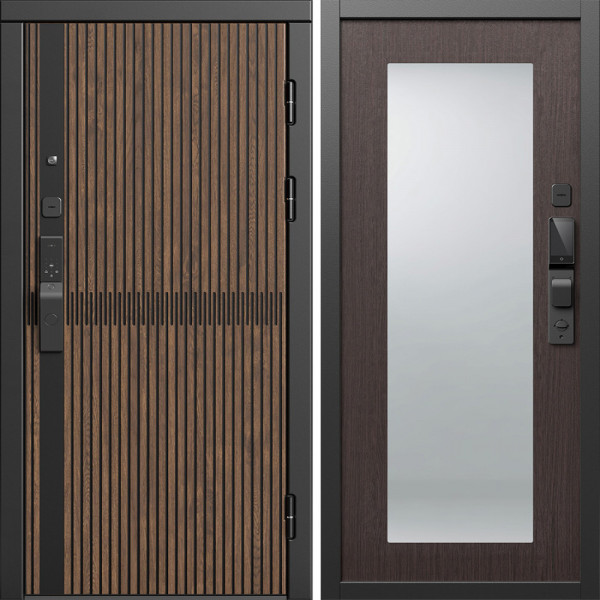 Входная дверь Termo-Door Смарт Граунд Дуб - Зеркало Триумф венге