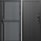Входная дверь Termo-Door Смарт Граунд Серая Патина - Флэт Черный кварц