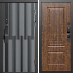 Входная дверь Termo-Door Смарт Граунд Серая Патина - Классика дуб