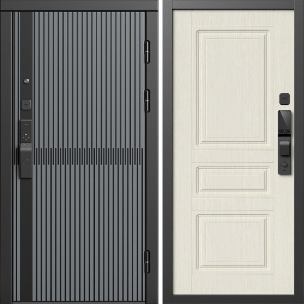 Входная дверь Termo-Door Смарт Граунд Серая Патина - Классика лиственница