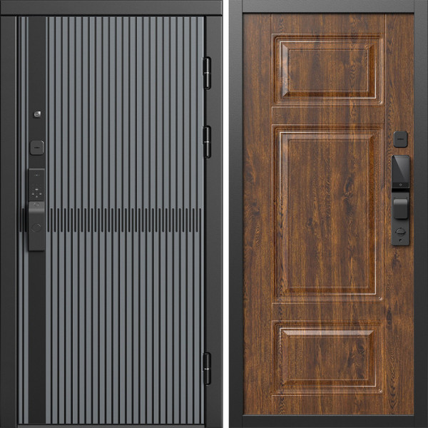 Входная дверь Termo-Door Смарт Граунд Серая Патина - Лион Дуб