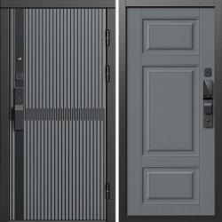 Входная дверь Termo-Door Смарт Граунд Серая Патина - Лион Grey софт