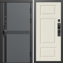 Входная дверь Termo-Door Смарт Граунд Серая Патина - Лион Лиственница
