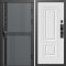 Входная дверь Termo-Door Смарт Граунд Серая Патина - Мадрид Белый софт