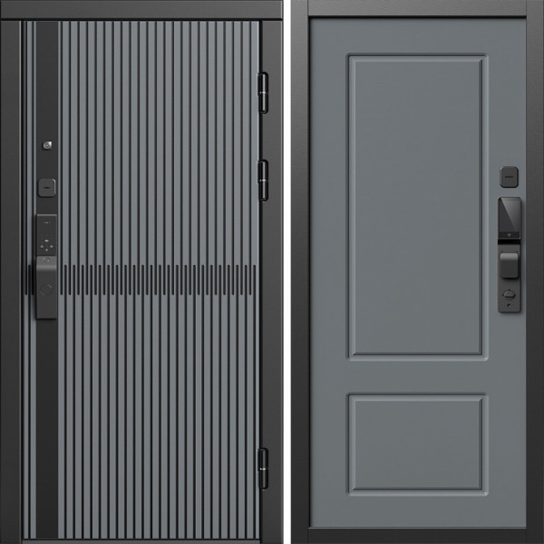 Входная дверь Termo-Door Смарт Граунд Серая Патина - Марсель Grey софт
