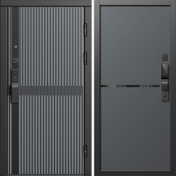 Входная дверь Termo-Door Смарт Граунд Серая Патина - Нео Графит