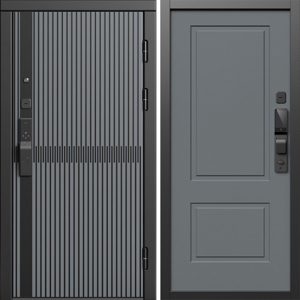 Входная дверь Termo-Door Смарт Граунд Серая Патина - Нео Классика Грей Софт