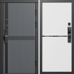 Входная дверь Termo-Door Смарт Граунд Серая Патина - Нео White