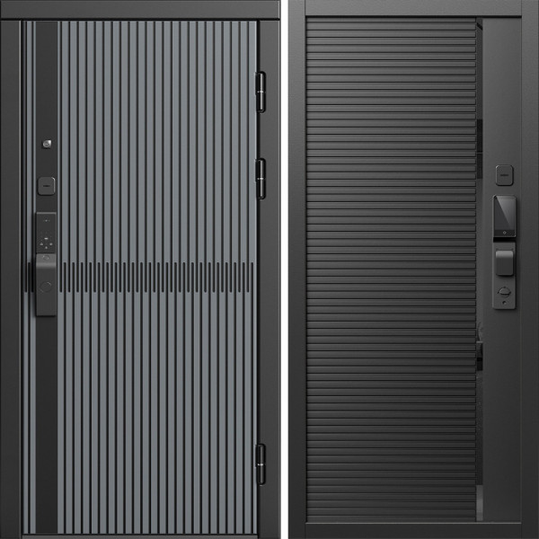 Входная дверь Termo-Door Смарт Граунд Серая Патина - Порте black