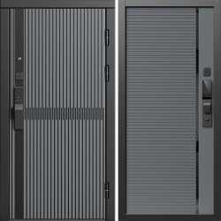 Входная дверь Termo-Door Смарт Граунд Серая Патина - Порте Grey софт
