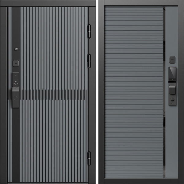 Входная дверь Termo-Door Смарт Граунд Серая Патина - Порте Grey софт