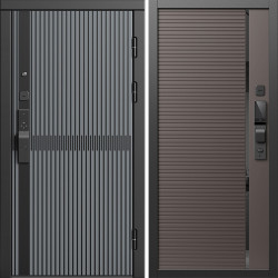 Входная дверь Termo-Door Смарт Граунд Серая Патина - Порте Шоколад