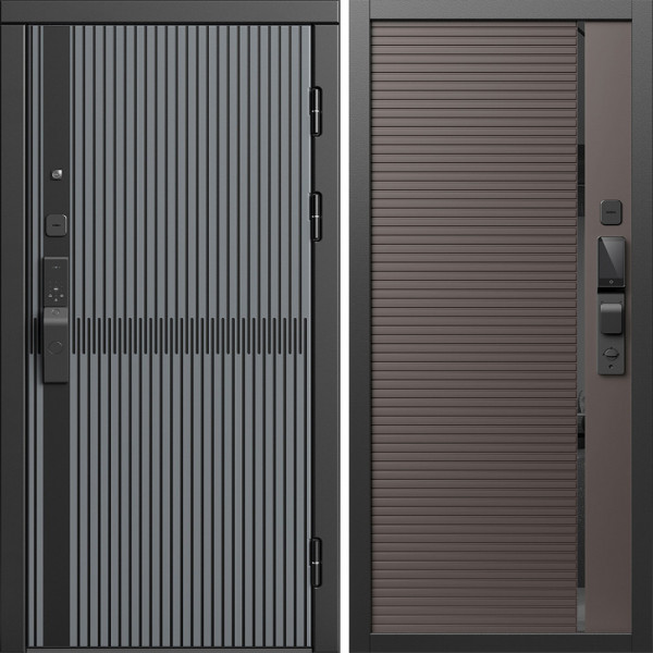 Входная дверь Termo-Door Смарт Граунд Серая Патина - Порте Шоколад