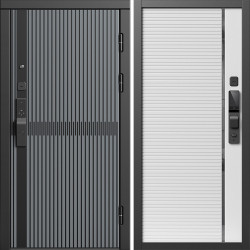 Входная дверь Termo-Door Смарт Граунд Серая Патина - Порте white
